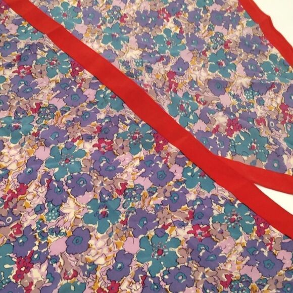 Liberty of London Vintage Floral Flowers Silk Scarf - Picture 6 of 12